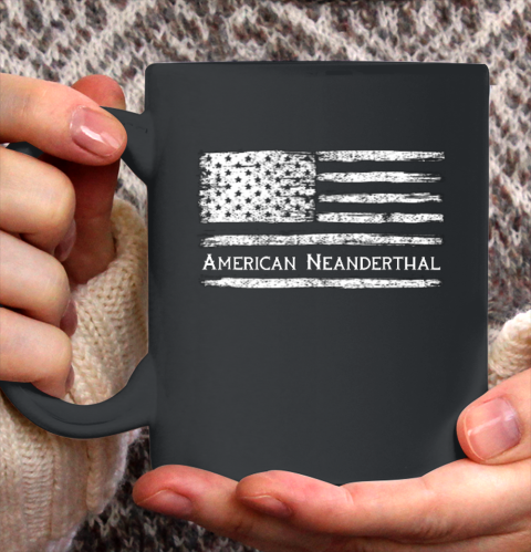 American Neanderthal Flag for Proud Neanderthals Ceramic Mug 11oz