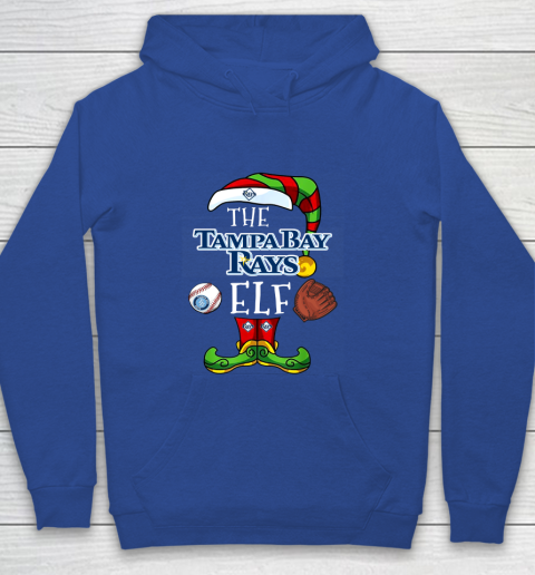 Tampa Bay Rays Christmas ELF Funny MLB Youth Hoodie 6