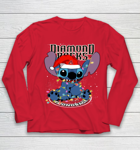 Arizona Diamondbacks MLB noel stitch Baseball Christmas Youth Long Sleeve 7