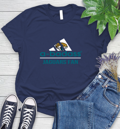 Jacksonville Jaguars NFL Football A Badass Adidas Adoring Fan Sports Women's T-Shirt 14