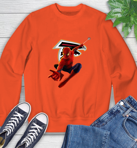 NFL Spider Man Avengers Endgame Football Atlanta Falcons Sweatshirt 4