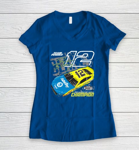 Ryan Blaney Championship For Fan Women's V-Neck T-Shirt 5