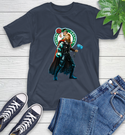 NBA Thor Avengers Endgame Basketball Boston Celtics T-Shirt 4