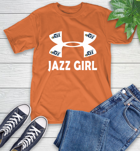 NBA Utah Jazz Girl Under Armour Basketball Sports T-Shirt 4