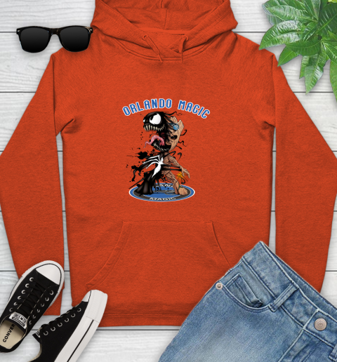 NBA Orlando Magic Basketball Venom Groot Guardians Of The Galaxy Youth Hoodie 5