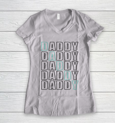 Daddy Dad Father Shirt for Men Father s Day Gift Women's V-Neck T-Shirt