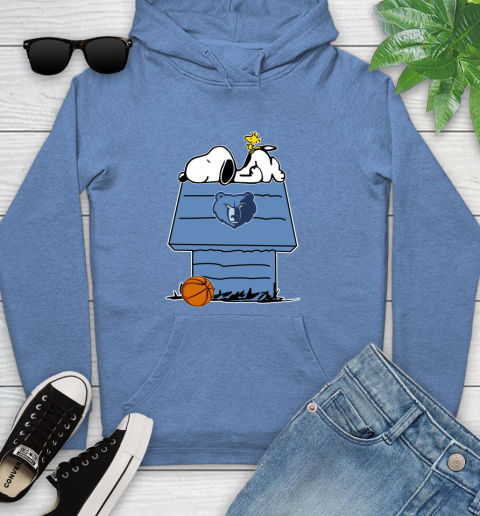 Memphis Grizzlies NBA Basketball Snoopy Woodstock The Peanuts Movie Youth Hoodie 12