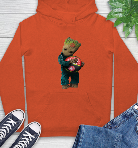 NBA Groot Guardians Of The Galaxy Basketball Sports Atlanta Hawks Hoodie 5