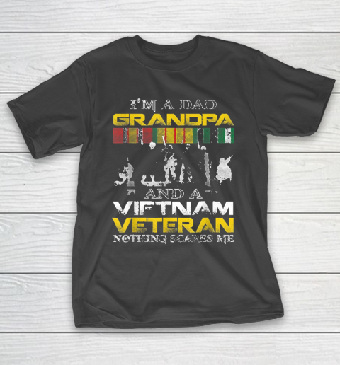 Grandpa Funny Gift Apparel  I'm A Dad Grandpa And Vietnam Veteran Us T-Shirt