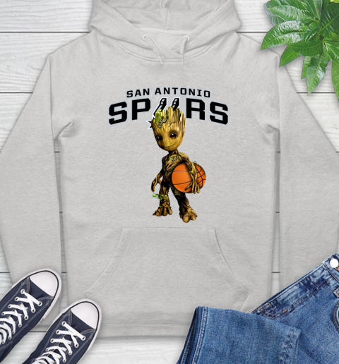 San Antonio Spurs NBA Basketball Groot Marvel Guardians Of The Galaxy Hoodie