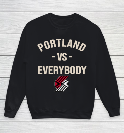 Portland Trail Blazers Vs Everybody Youth Sweatshirt