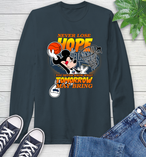 New Orleans Pelicans NBA Basketball Mickey Disney Never Lose Hope Long Sleeve T-Shirt 9