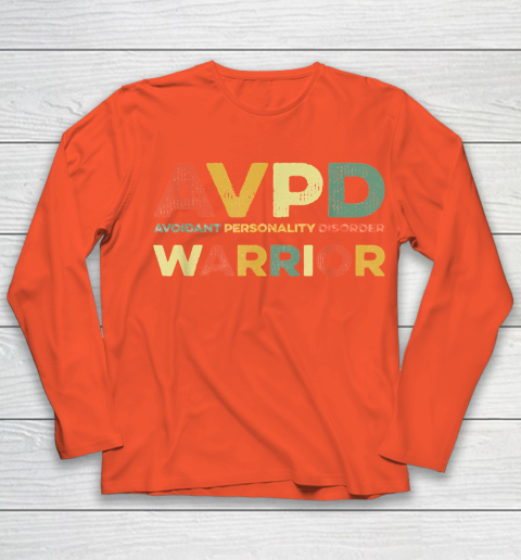 Autism Awareness Avoidant Personality Disorder Warrior AVPD Awareness Social Youth Long Sleeve 3