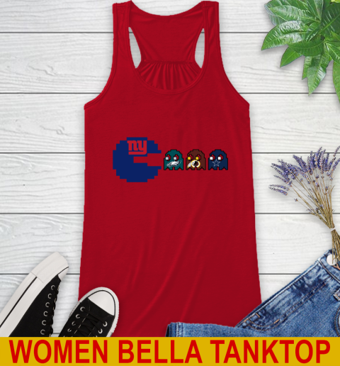 New York Giants NFL Football Pac Man Champion Racerback Tank 7 New York Giants NFL Football Pac Man Champion Racerback Tank - Image 7