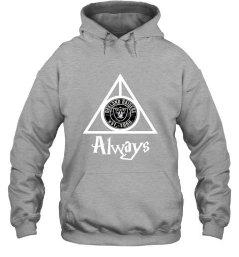 Always Love The Oakland Raiders x Harry Potter Mashup NFL fopn always love the oakland raiders x harry potter mas hoodie 23 front sport grey