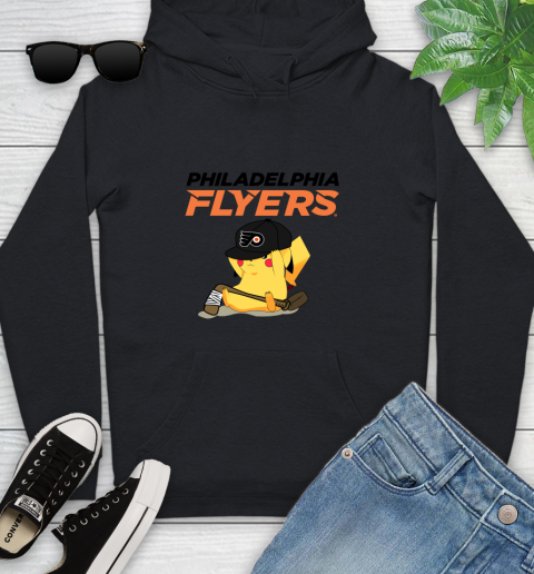 NHL Pikachu Hockey Sports Philadelphia Flyers Youth Hoodie 2
