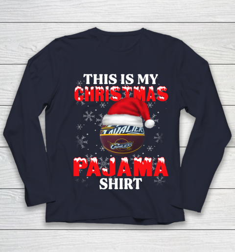 Cleveland Cavaliers This Is My Christmas Pajama Shirt NBA Youth Long Sleeve 2