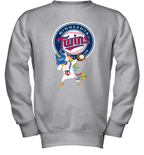 Hip Hop Dabbing Unicorn Flippin Love Minnesota Twins Youth Sweatshirt