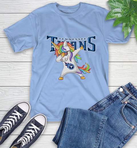 Tennessee Titans NFL Football Funny Unicorn Dabbing Sports T-Shirt 23