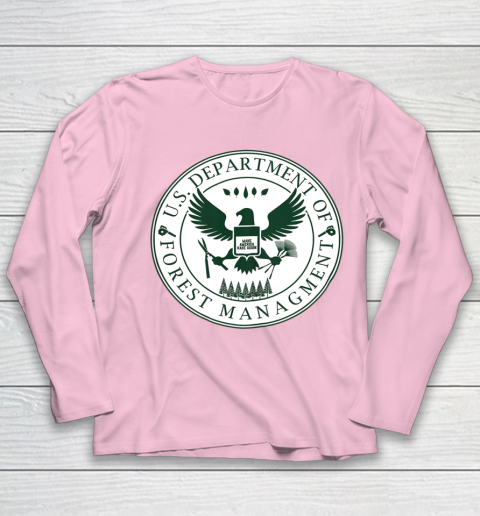 Make America Rake Again US Department Of Forest Managment Youth Long Sleeve 6