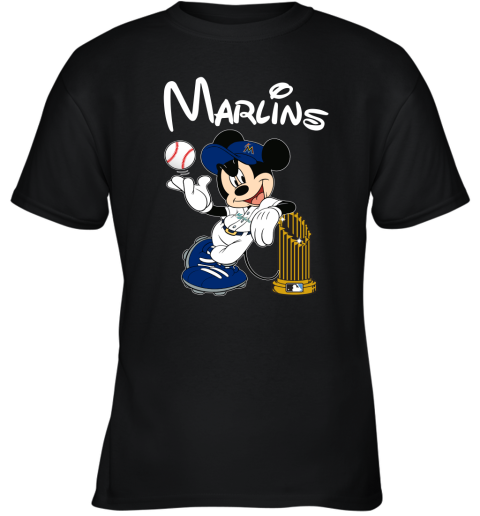 Miami Marlins Mickey Taking The Trophy MLB 2019 Youth T-Shirt