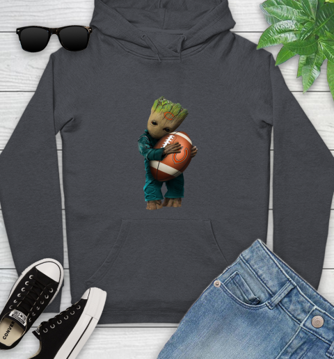 NFL Groot Guardians Of The Galaxy Football Sports Chicago Bears Youth Hoodie 8