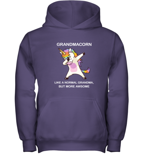 Unicorn Grandmacorn Dabbing Like A Normal Grandma But More Awesome Youth Hoodie