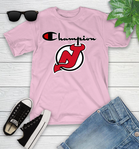 NHL Hockey New Jersey Devils Champion Shirt Youth T-Shirt 7