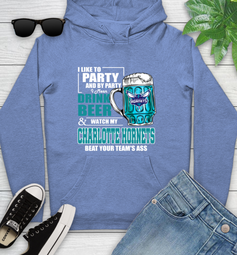 NBA Drink Beer and Watch My Charlotte Hornets Beat Your Team' Ass Youth Hoodie 13