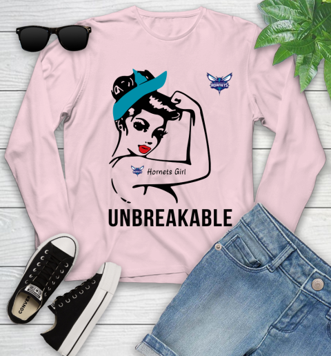 NBA Charlotte Hornets Girl Unbreakable Basketball Sports Youth Long Sleeve 7