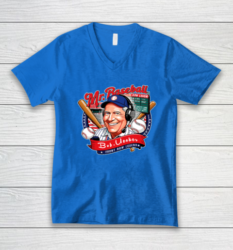 Bob Uecker  Mr Baseball Front Row Legend Funny V-Neck T-Shirt 4