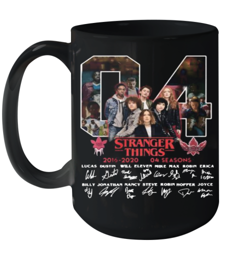 04 Stranger Things 2016 2020 04 Seasons Signatures Ceramic Mug 15oz