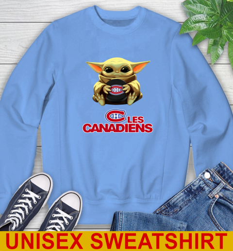 NHL Hockey Montreal Canadiens Star Wars Baby Yoda Shirt 35