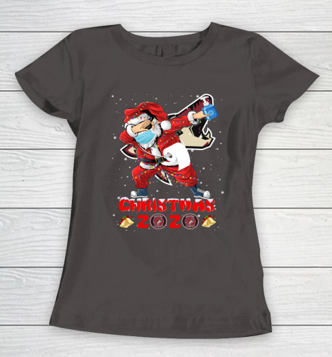 Arizona Coyotes Funny Santa Claus Dabbing Christmas 2020 NHL Women's T-Shirt 7