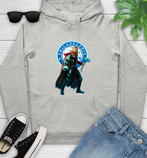 NBA Thor Avengers Endgame Basketball Philadelphia 76ers Youth Hoodie