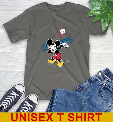 Los Angeles Dodgers MLB Baseball Dabbing Mickey Disney Sports T-Shirt 8