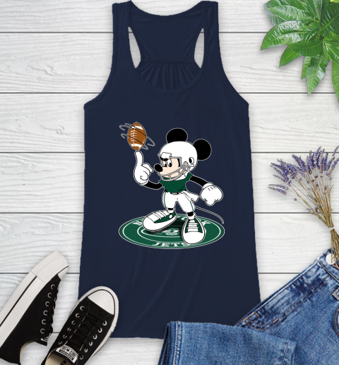 NFL Football New York Jets Cheerful Mickey Disney Shirt Racerback Tank 11