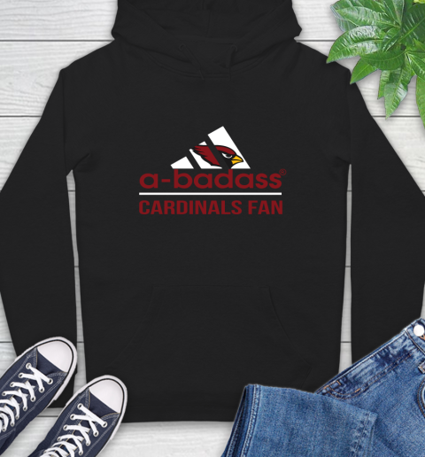 NFL A Badass Arizona Cardinals Fan Adidas Football Sports Hoodie
