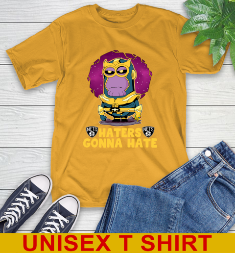 NBA Basketball Brooklyn Nets Haters Gonna Hate Thanos Minion Marvel Shirt T-Shirt 4 NBA Basketball Brooklyn Nets Haters Gonna Hate Thanos Minion Marvel Shirt T-Shirt - Image 4