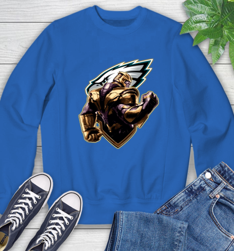 NFL Thanos Avengers Endgame Football Sports Philadelphia Eagles Sweatshirt 8