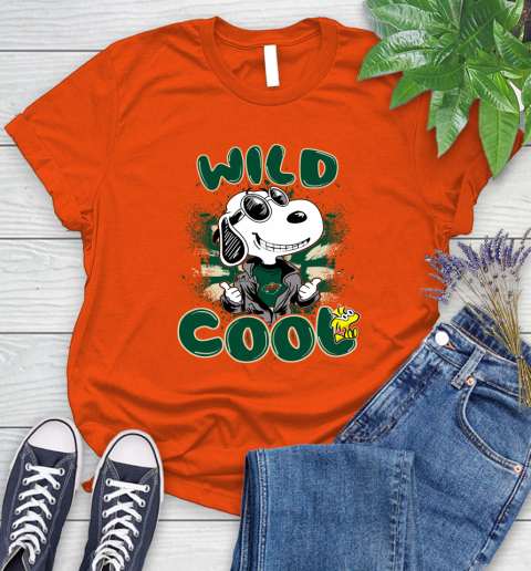 NHL Hockey Minnesota Wild Cool Snoopy Shirt Women's T-Shirt 3