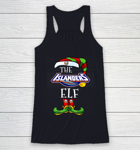 New York Islanders Christmas ELF Funny NHL Racerback Tank 7