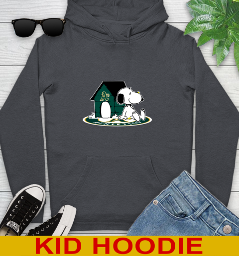 MLB Baseball Oakland Athletics Snoopy The Peanuts Movie Shirt Youth Hoodie 9