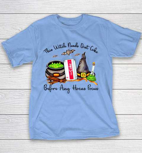 Hocus Pocus Halloween  This Witch Need Diet Coke Youth T-Shirt 7