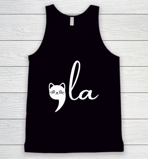 Cat Comma La Kamala Harris For President 2024 Election Tank Top