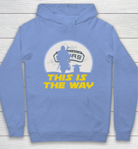 San Antonio Spurs NBA Basketball Star Wars Yoda And Mandalorian This Is The Way Hoodie 8