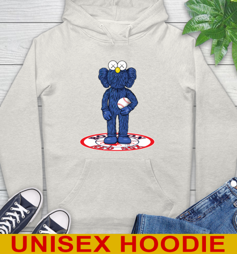 MLB Baseball Boston Red Sox Kaws Bff Blue Figure Shirt Hoodie 12