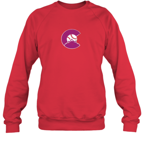 36n6 colorado rocky mountain baseball sports team sweatshirt 35 front red