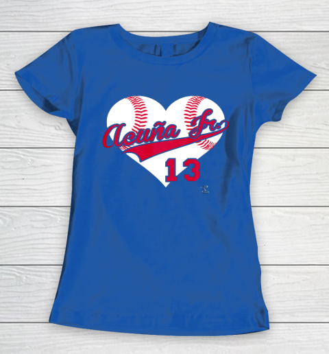 Ronald Acuna Jr Baseball Heart Gameday Women's T-Shirt 8