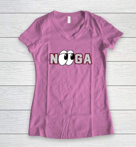 Chattanooga Lookouts Nooga Women's V-Neck T-Shirt 6